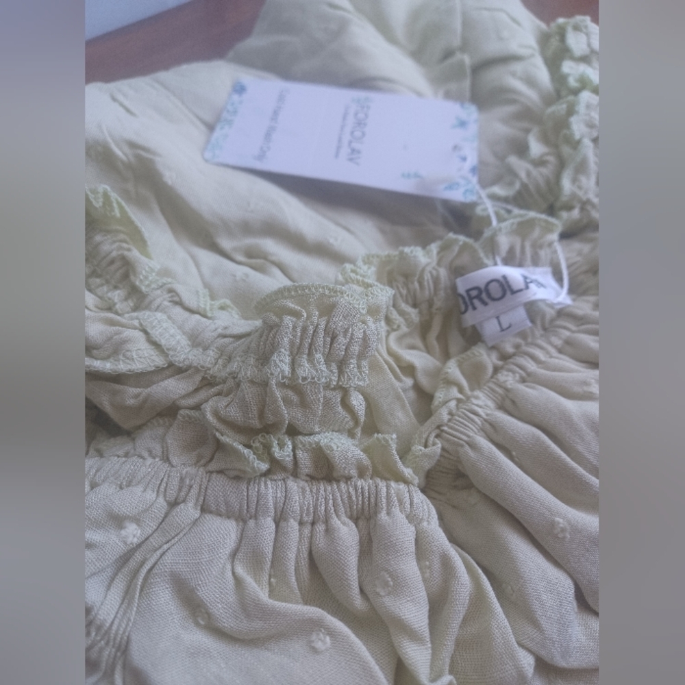 FOROLAV Ruffle Flowy Romper Dress - Picture 13 of 13